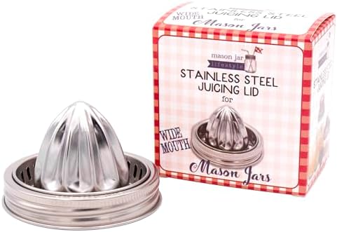 Hand-Pressable Stainless Steel Citrus Juicer Lid for Mason Jars