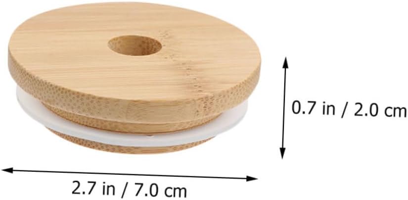 KICHOUSE 4-Piece Sealing Lids for Mason Jars Glass Bottles