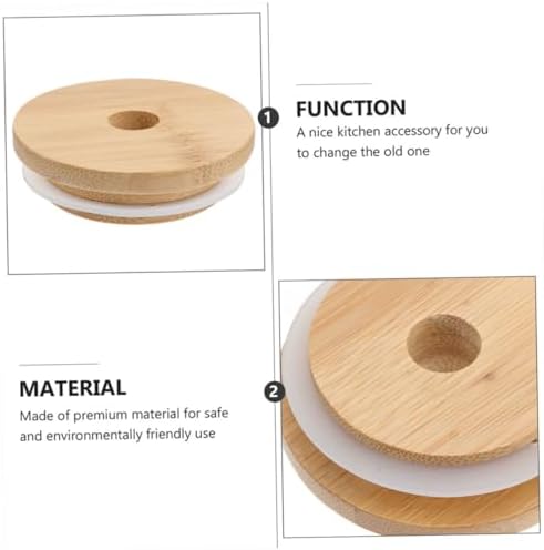VOSAREA 4-Piece Lids Set for Mason Jars More