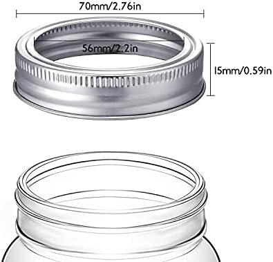 24-Piece 70MM Mason Jar Replacement Bands