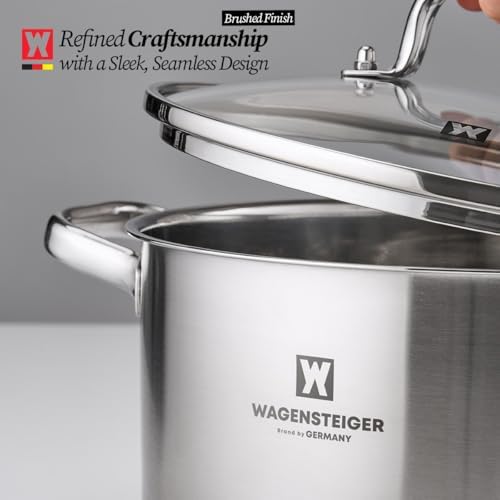 Versatile Stock Pot with Tempered Glass Lid