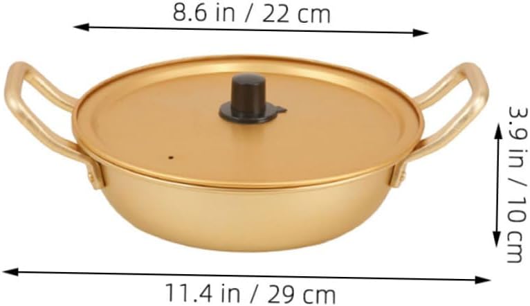 ABOOFAN Aluminum Instant Noodle Stock Pot with Lid