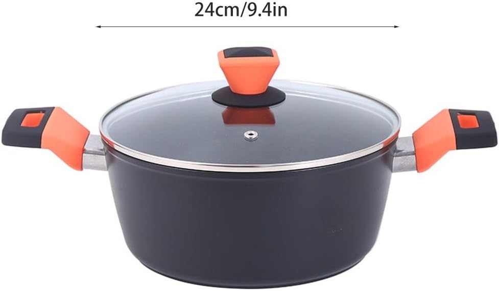 Non-Stick Stainless Steel Cookware Set with Lid