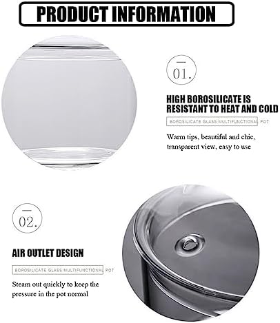 Fast-Secure Fine Glass Cooking Pot 15L