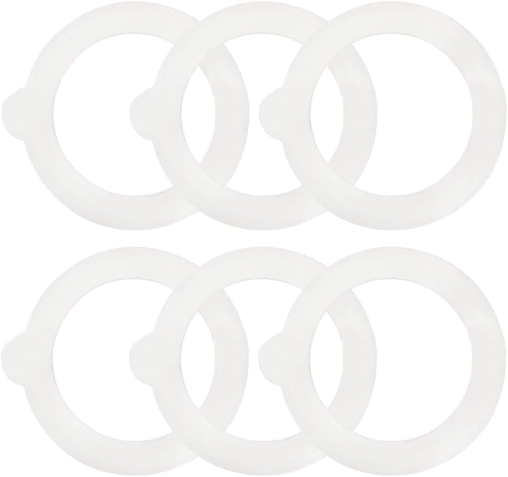 6Pcs silicone airtight gaskets for mason jars leakproof food-safe
