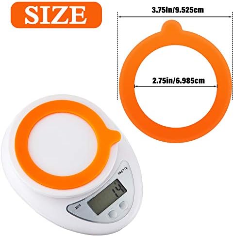 Outus 8-Piece 375 Inch Silicone Jar Gasket Seals for Canning Jars