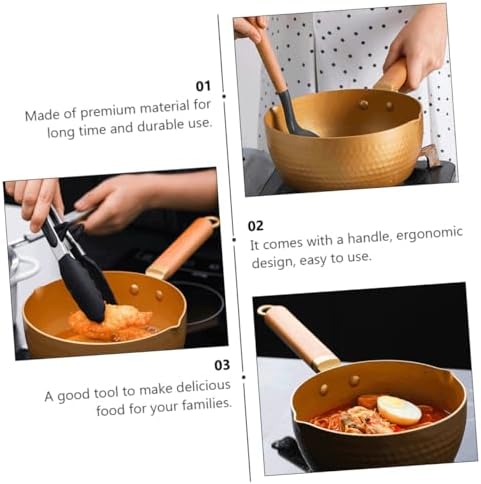 Ergonomic Non-Stick 18cm Milk Pan for Cooking