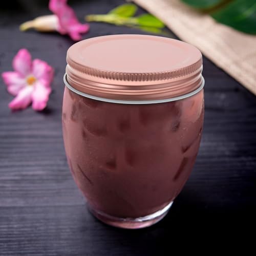 Perfect Canning Jar Lid Set 12pcs 70MM Rose Gold Leakproof