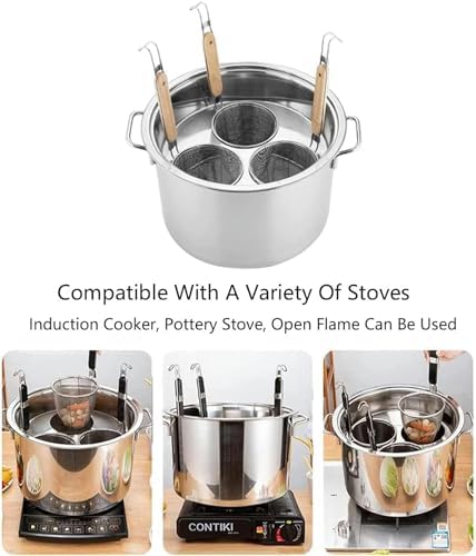 Premium stainless steel pasta cooker with steaming capacity