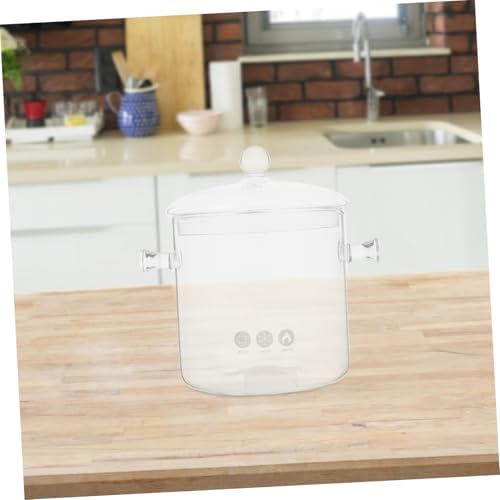 Dual-Handled Clear Glass Stock Pot