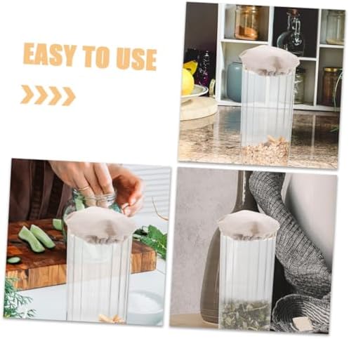 Reusable Airtight Jar Lisp - Soft Cloth Bottle Cover for Home Kitchen