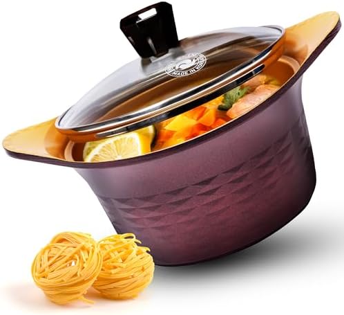 Koreak Diamond Series Small Pot Glass Lid Rapid Heating Nonstick