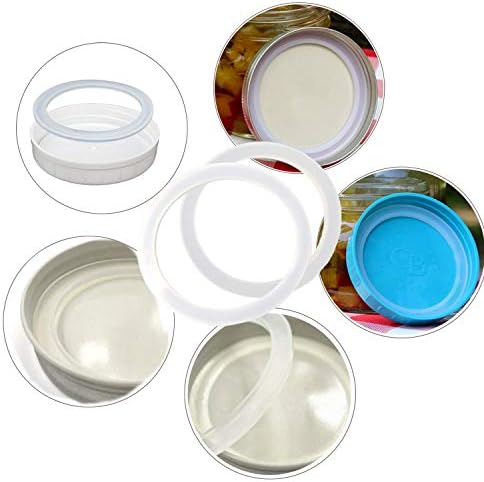 12PCS Leak-Proof Silicone seal rings for Mason Jars