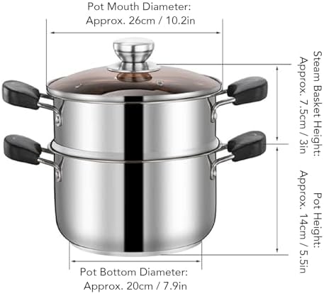 POCREATION Double-Layer Stock Pot