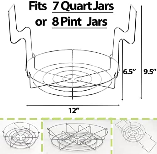 Easy Canning Kit - Stainless Steel Water Bath Canner with Rack Lid