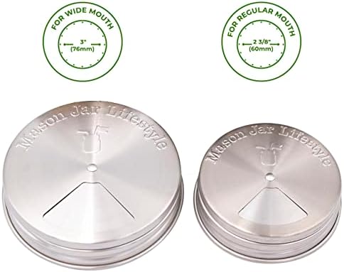 Adjustable Mason Jar lids by Mason Jar Lifestyle