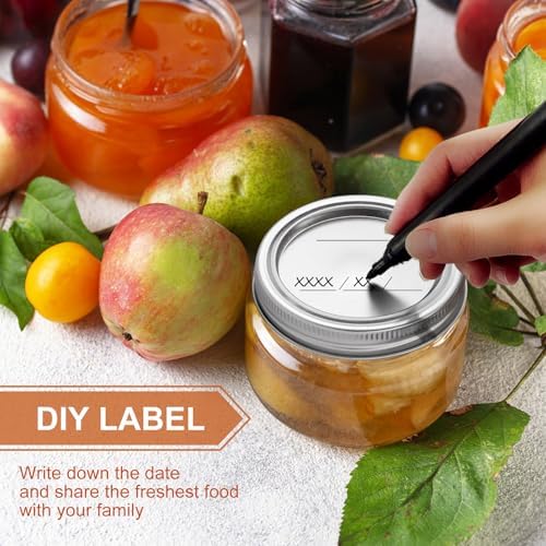 Perfect Canning Lids Set with Rings for Mason Jars 24 Pcs