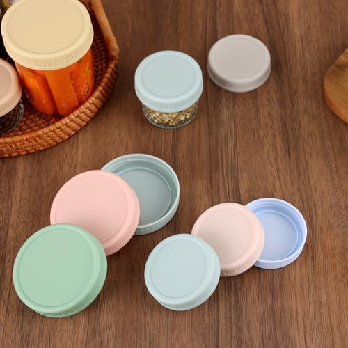 8-Pack Wide Mouth Mason Jar Lids