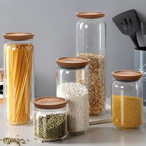 6-Piece Acacia Wood Mason Jar Lids Premium Canning Accessories