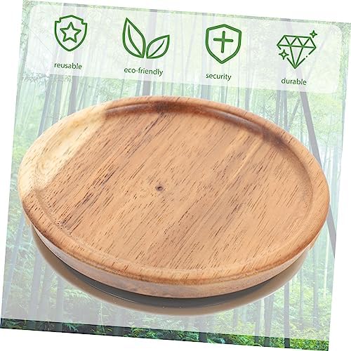 Cabilock 4-Piece Wide Mouth Wooden Jar Lids