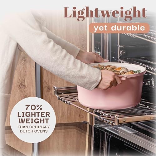 5 Qt Lightweight Nonstick Ceramic Dutch Oven Pot with Lid