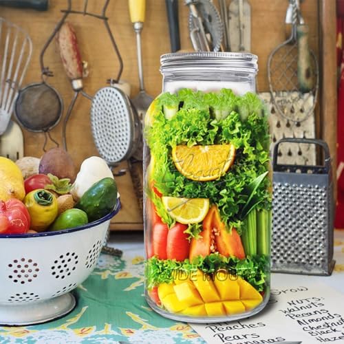 Elegant 128oz Mason Jars Set