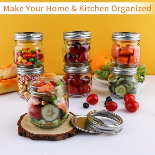 UrSpeedtekLive 30 Pack 8 oz Mason Jars with Lids and Bands 1