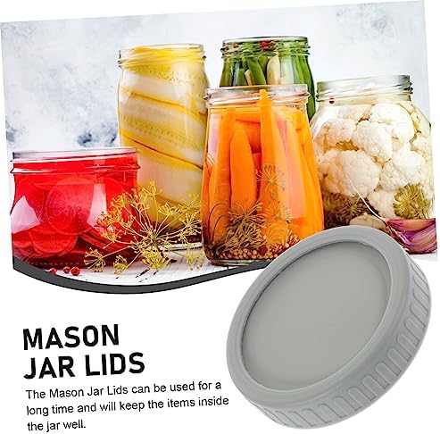5-Set Mason Jar Lids Wide Mouth Leak-Proof Self-Closing