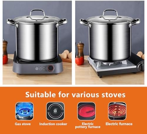 AIZYR 85L Stock Pot Ultimate Cooking Convenience