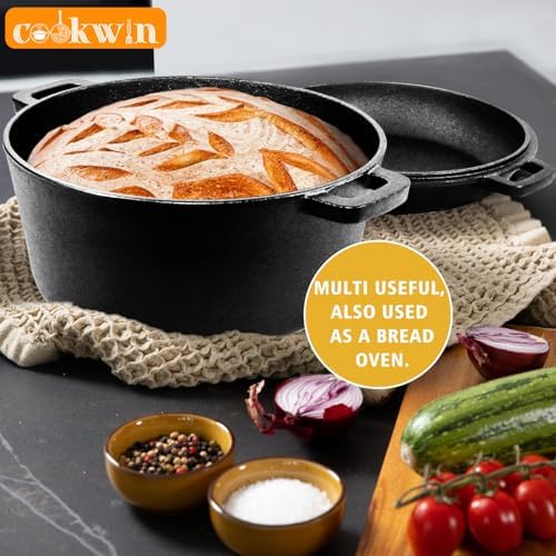Durable 2-in-1 Dutch Oven Set for Camping Cooking