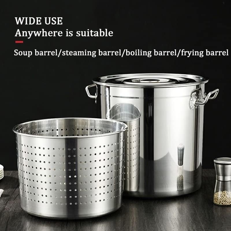 Stainless Steel Stock Pot for Home Commercial Use 27Qt 45Qt 63Qt