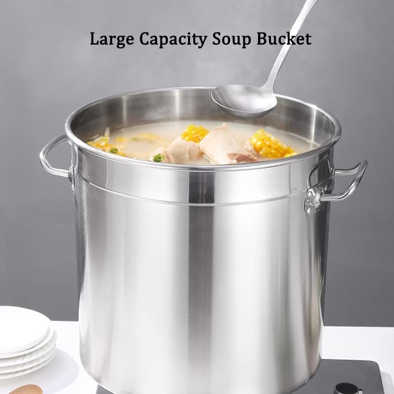 Sturdy Stainless Steel Stock Pot for Misp Chefs Home Cooks