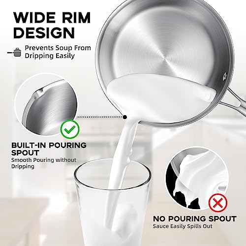 Versatile 15 Quart Stainless Steel Saucepan with Steamer