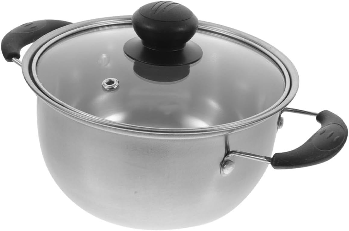 Stainless Steel Soup Pot with Lid Small Cooking Pot for Home Use