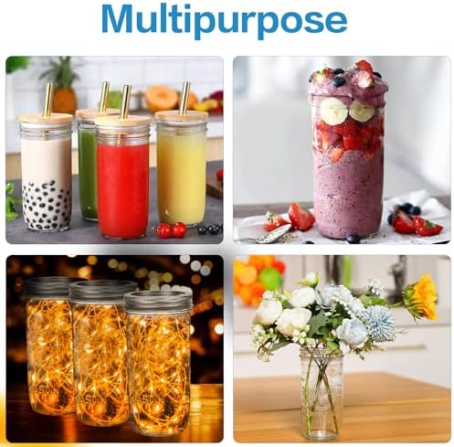 Premium 24oz Mason Jars for Canning More