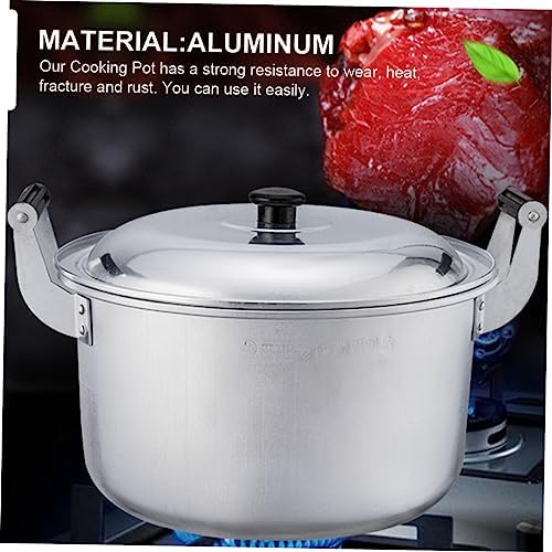 STOBAZA Aluminum Soup Pot - Multifunctional Cooking Pot for Kitchen Use - Safe Sturdy