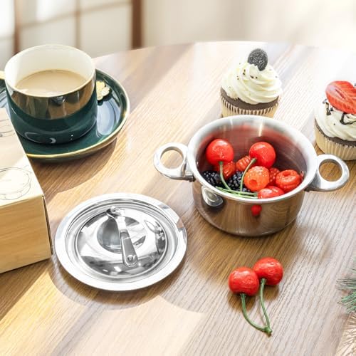 MACEVIA Mini Sauce Pan Stainless Steel ButterWarmer for Home Kitchen 135oz400ml
