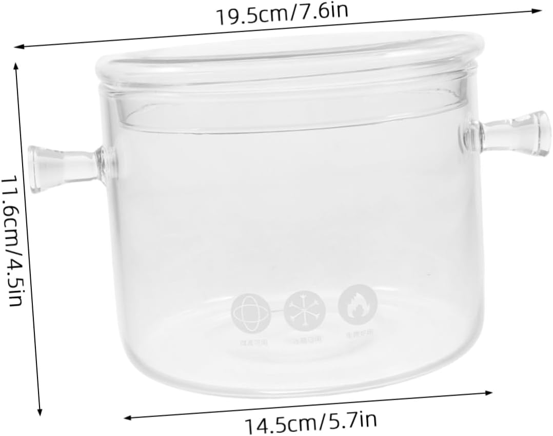 Transform Your Kitchen with the Cabilock Small Glass Pot