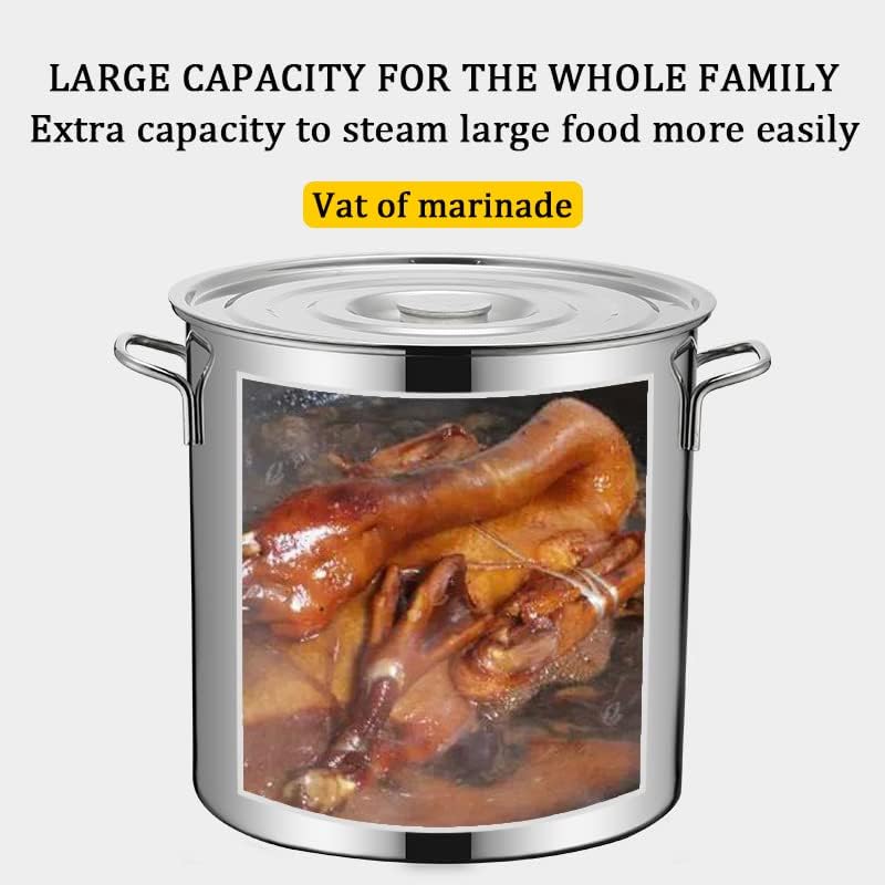 Sturdy 27Qt Stockpot for Crawfish Boil Turkey Fryer