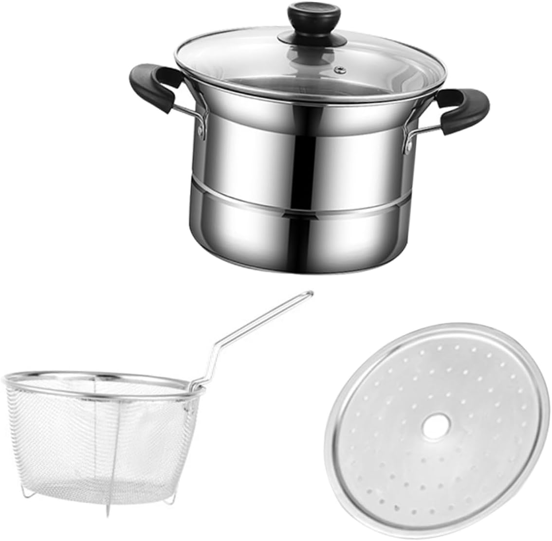 Safe Reliable Deep Fryer Pot Lid with Handle for Cooking
