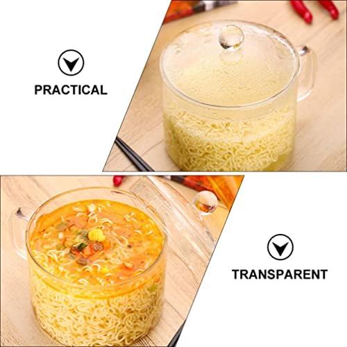 Hemoton Glass Stew Pot Heat Retention Easy Handling Transparent Durable