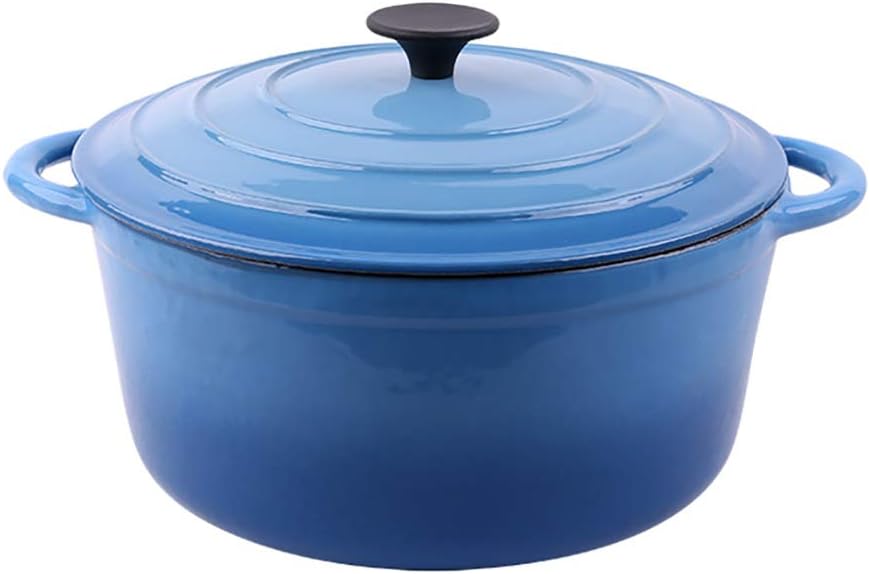 28cm Blue Cast Iron Soup Pot