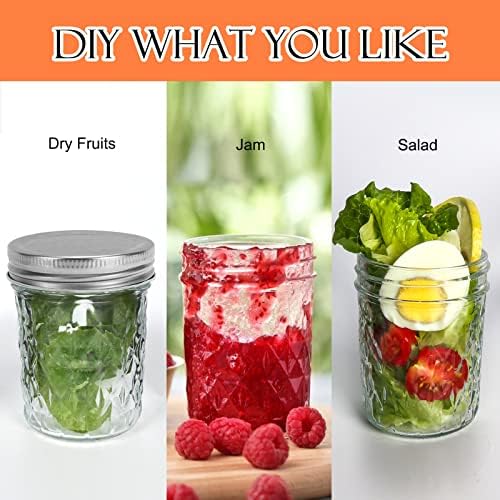 Eco-Friendly Mason Jars 12oz Airtight Capacity