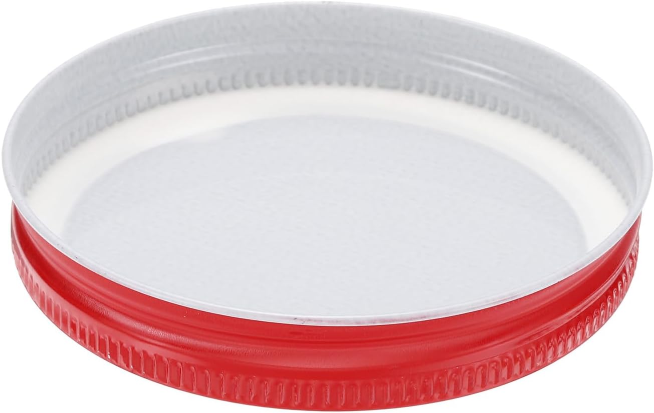 24-Piece Set Unique Airtight Mason Jar Lids Red Gift Pk