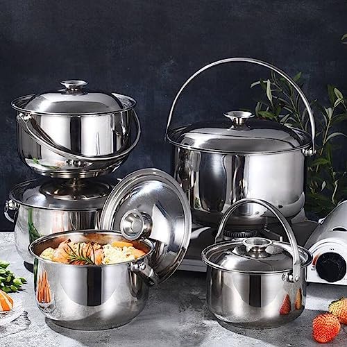 Zerodeko Stainless Steel Stock Pot With Lid