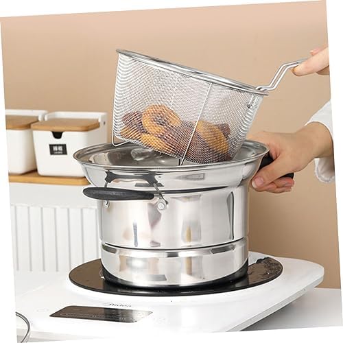 Stainless Steel Single-Handle Deep Fryer Pot for Pasta More