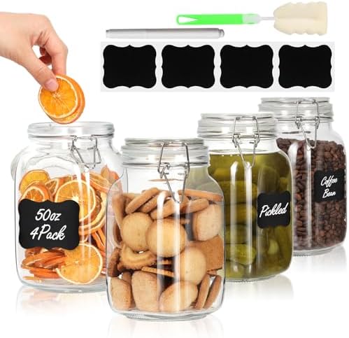 AuroTrends Glass Jars Set