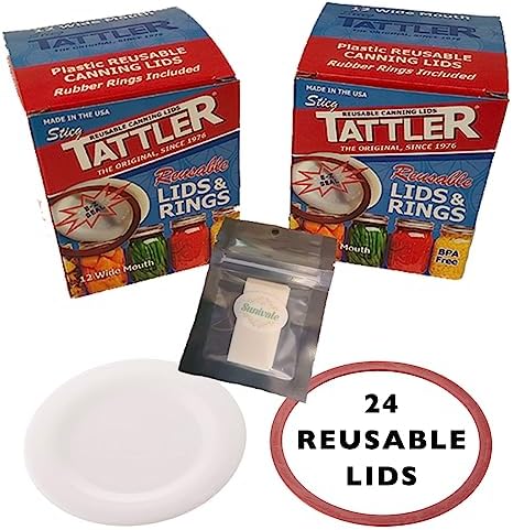 SUNIVALE Reusable Canning Lids Bundle 1