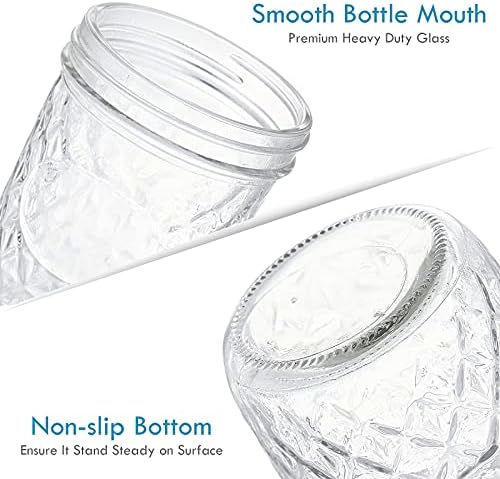 YEBODA 12 Pack Mason Jars