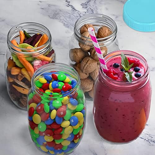 Perfect for Preserving Meal Prep Mason Jars with Lids Home Kitchen Essential